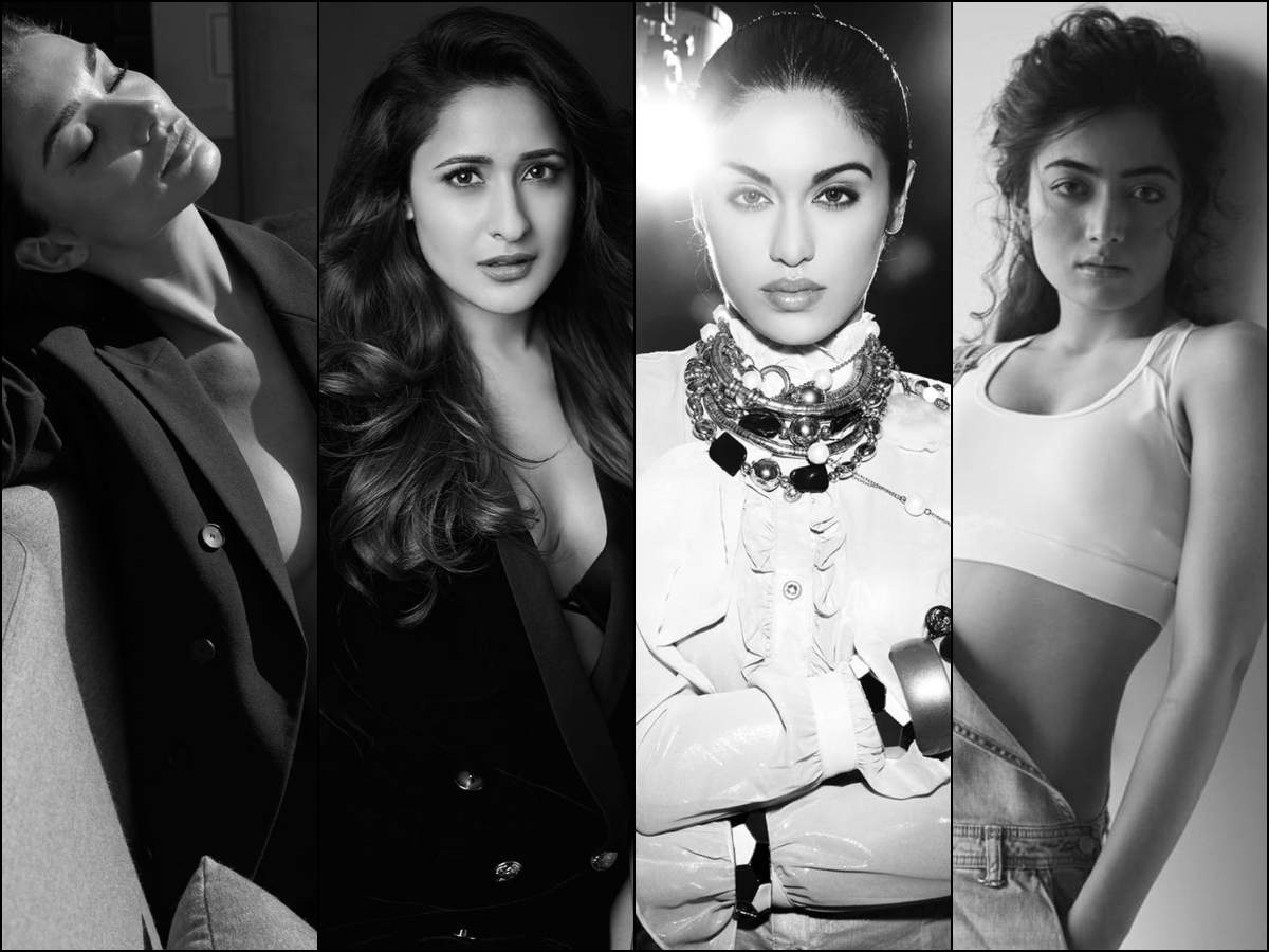 From Samantha and Rashmika to Kajal and Amy Jackson, Telugu divas share black-and-white selfies to support women The Times of India photo