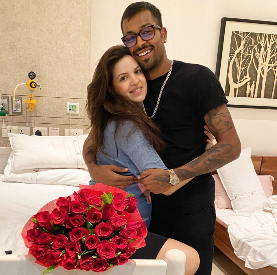 Adorable pictures of Hardik Pandya with his baby boy go viral