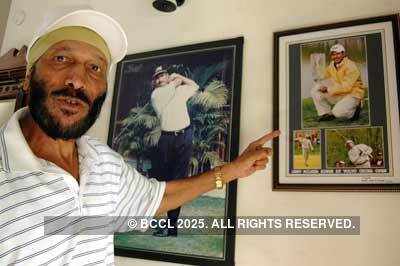 Milkha Singh at his residence