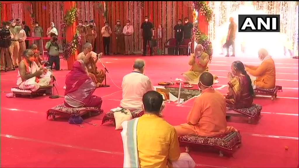 PM Modi performs bhoomi pujan of Ram Mandir in Ayodhya