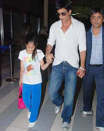 SRK with daughter Suhana spotted!