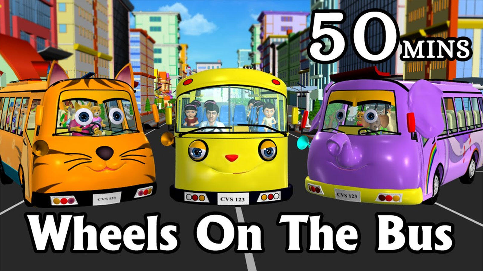 Watch Popular Children English Nursery Rhyme 'Wheels On The Bus Go ...