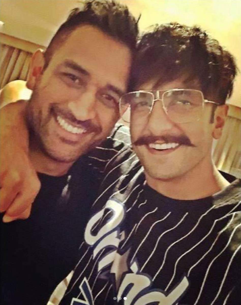 Ranveer Singh pays tribute to MS Dhoni with pictures never seen before