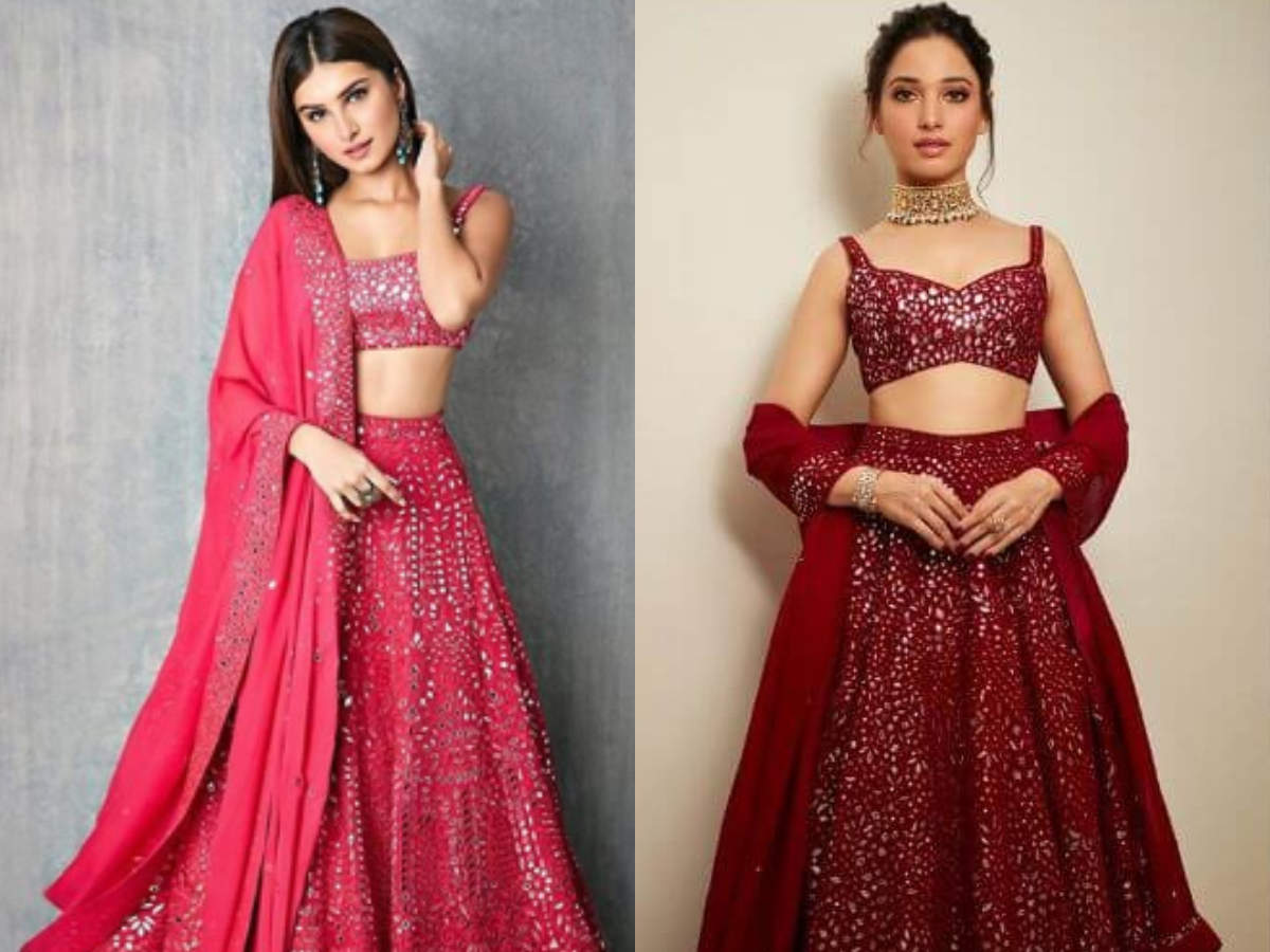 tamanna bhatia red suit