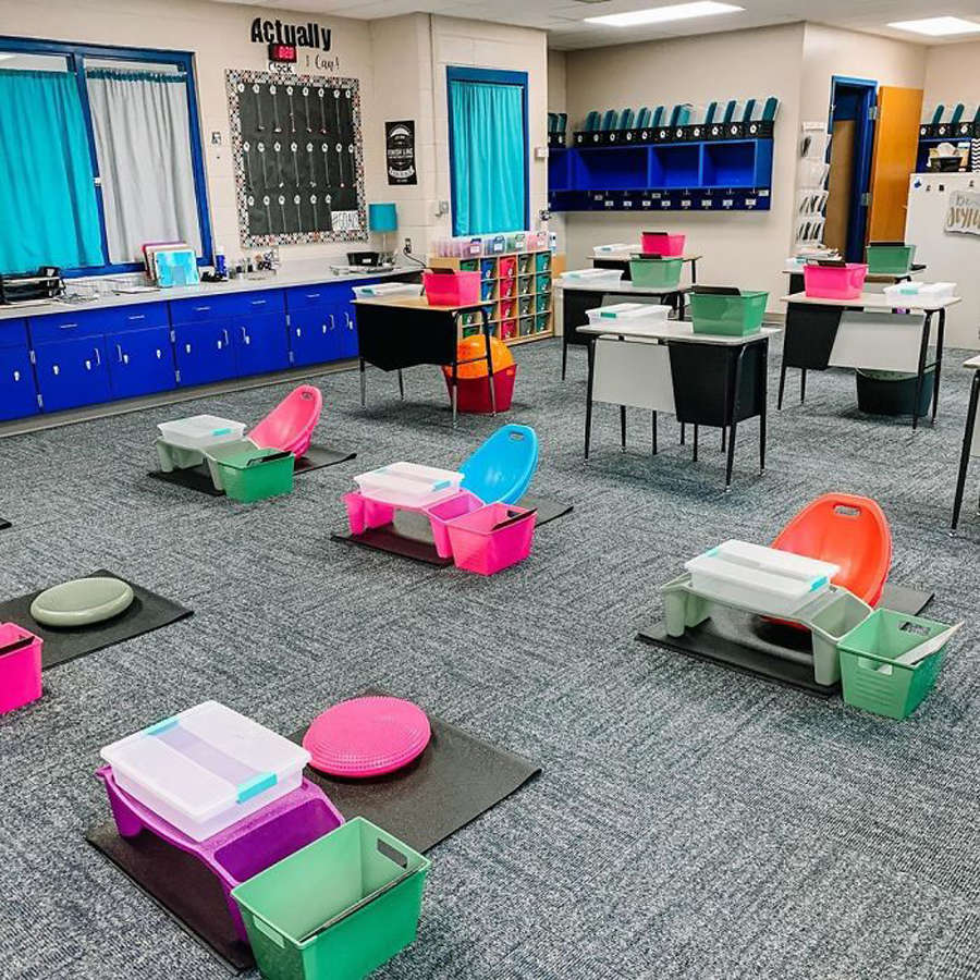 Teachers revamped their classrooms in innovative ways keeping in mind about social distancing