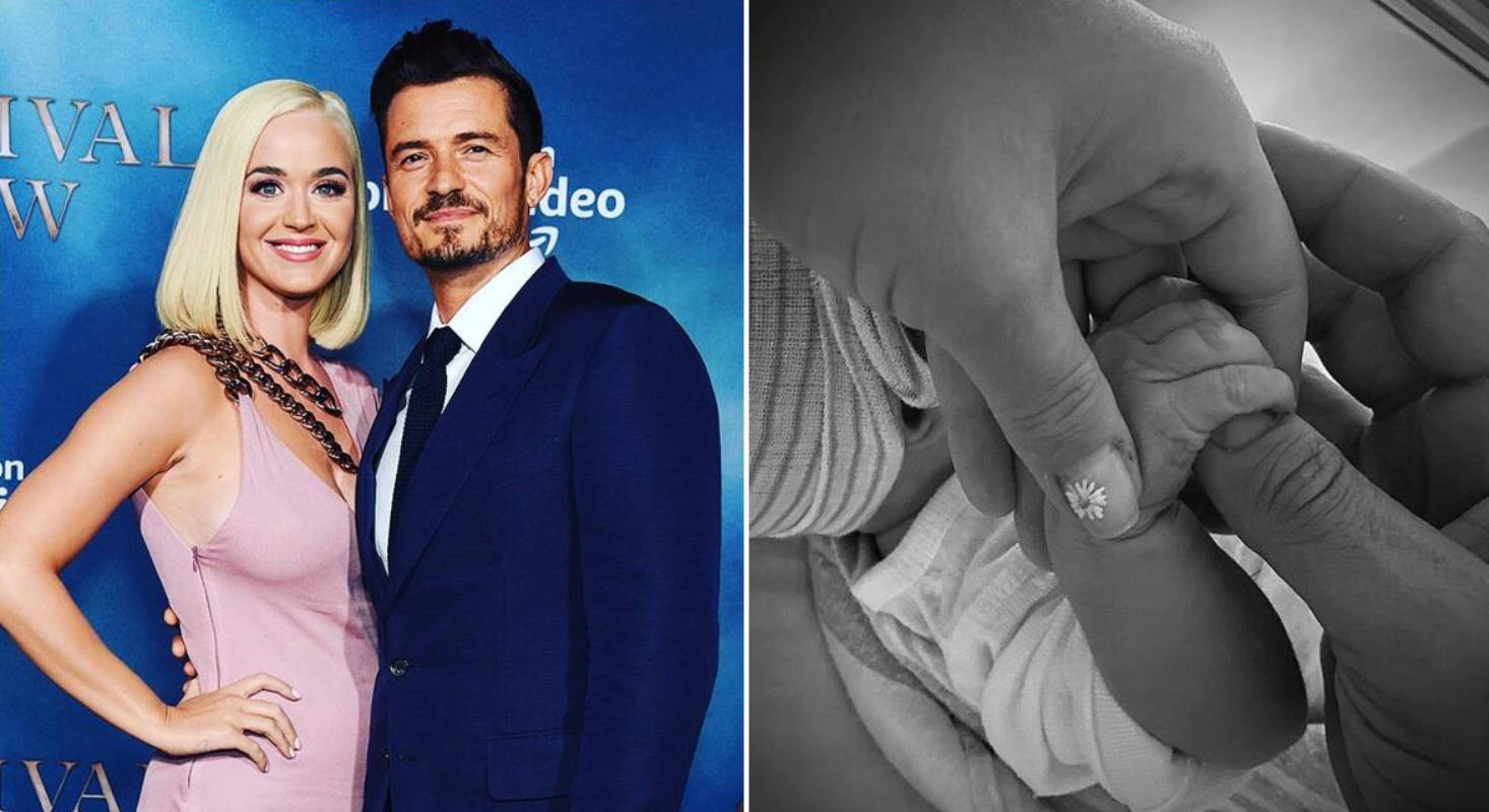 Katy Perry and Orlando Bloom welcome a baby girl; announce her name with an adorable picture