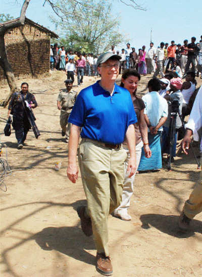 Bill and Melinda Gates in Bihar