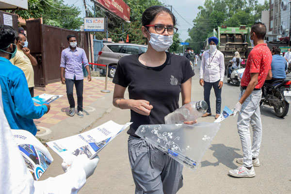 Students appear for JEE Main 2020 amid pandemic