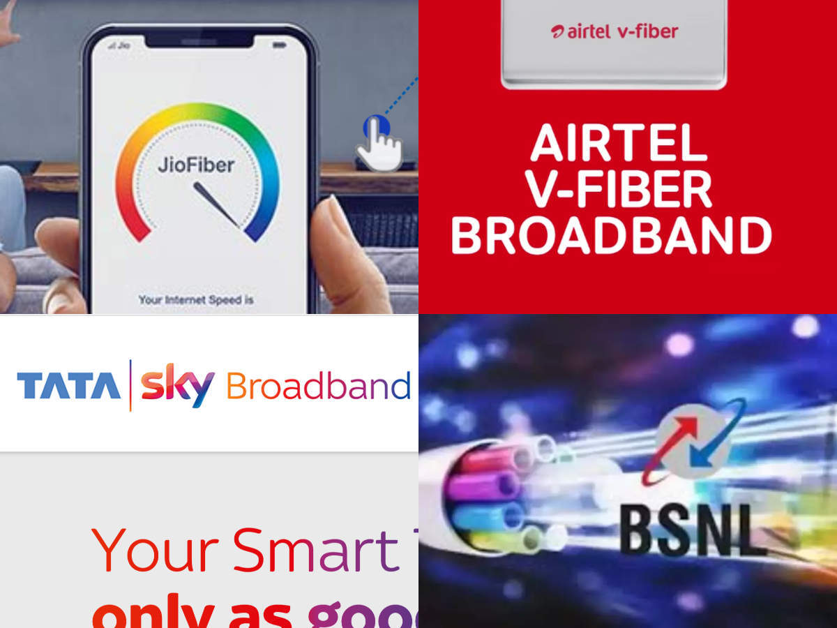 ​Broadband plans from Airtel, BSNL, Tata Sky and Reliance Jio with unlimited data