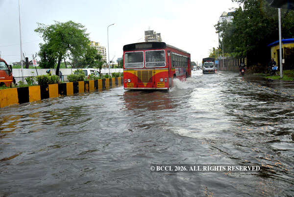 Heavy rain causes waterlogging in Navi Mumbai - Photogallery