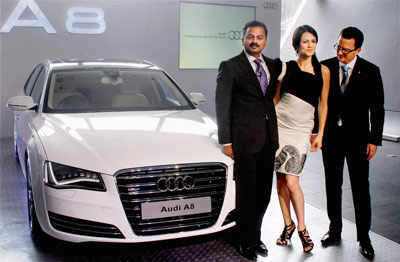 Yana Gupta at launch of Audi A8