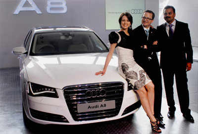 Yana Gupta at Audi A8 launch