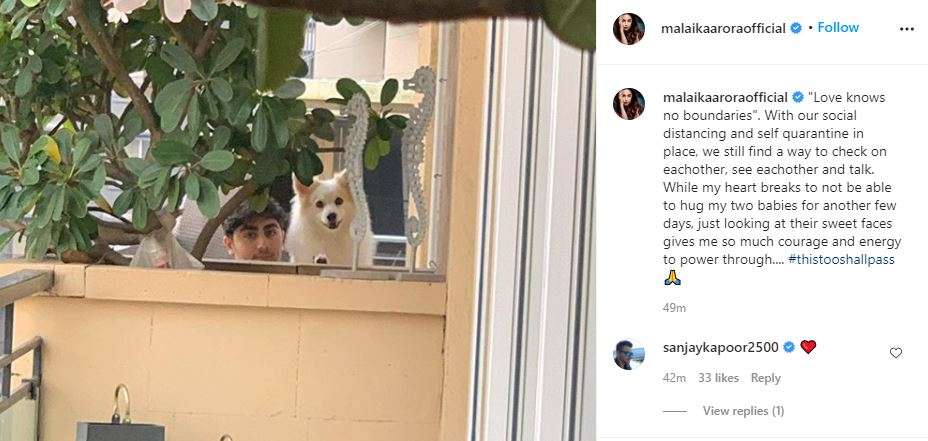 Post Covid 19 Diagnosis Malaika Arora Misses Son Arhaan Khan Dog Casper My Heart Breaks To Not Be Able To Hug My Two Babies For Another Few Days Hindi Movie News