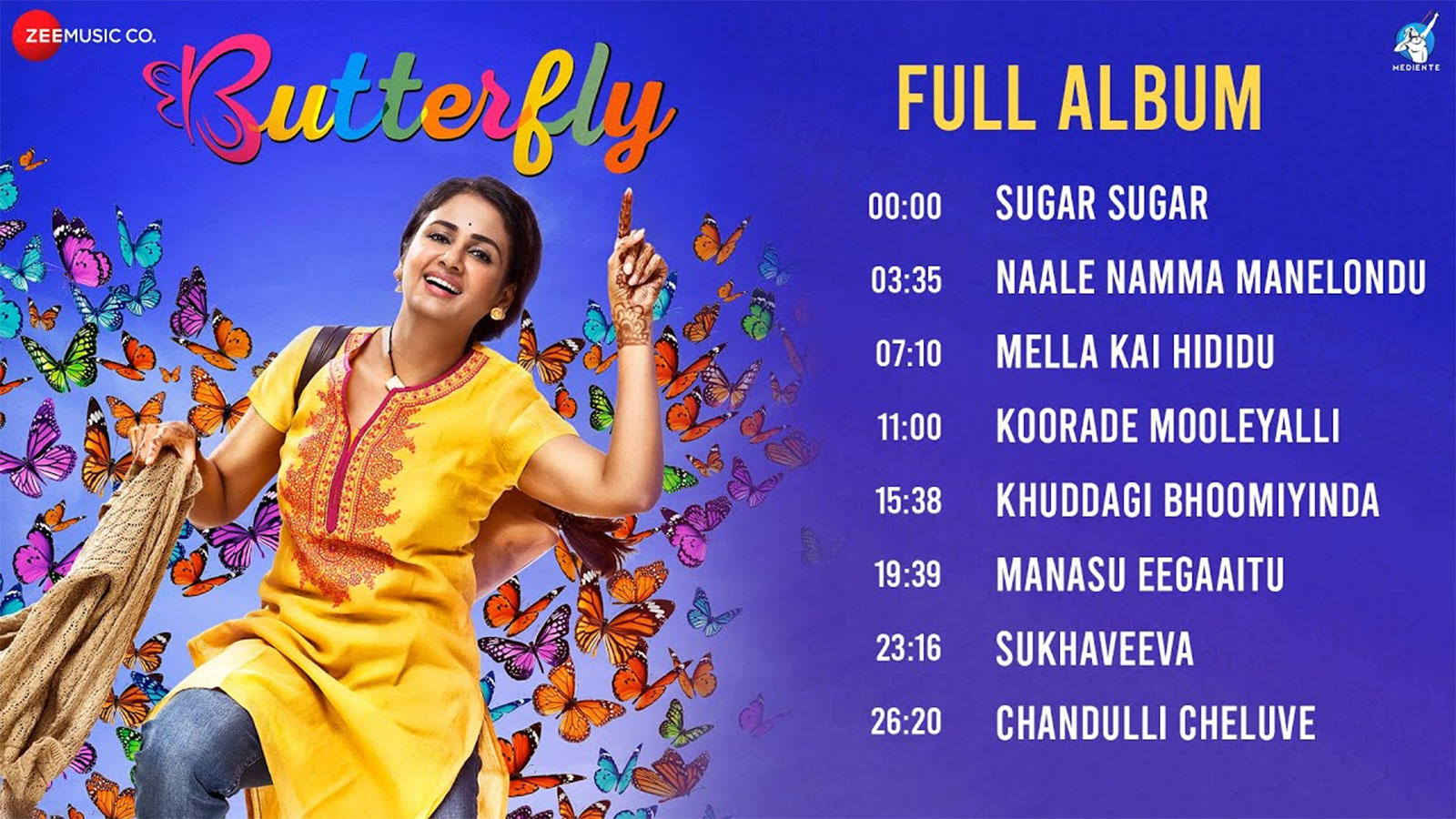 Watch Popular Kannada Hit Music Audio Songs Jukebox From 'Butterfly'