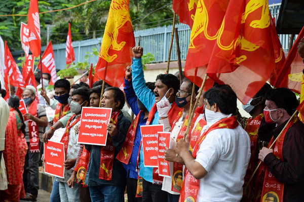 Bharat Bandh: Farmers hold protest over farm bills across India