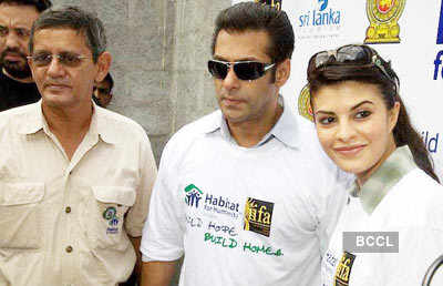 Jacqueline, Salman at Humanity project