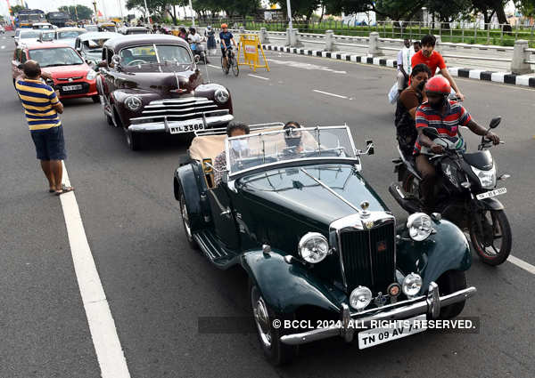 Vintage car rally held in Chennai