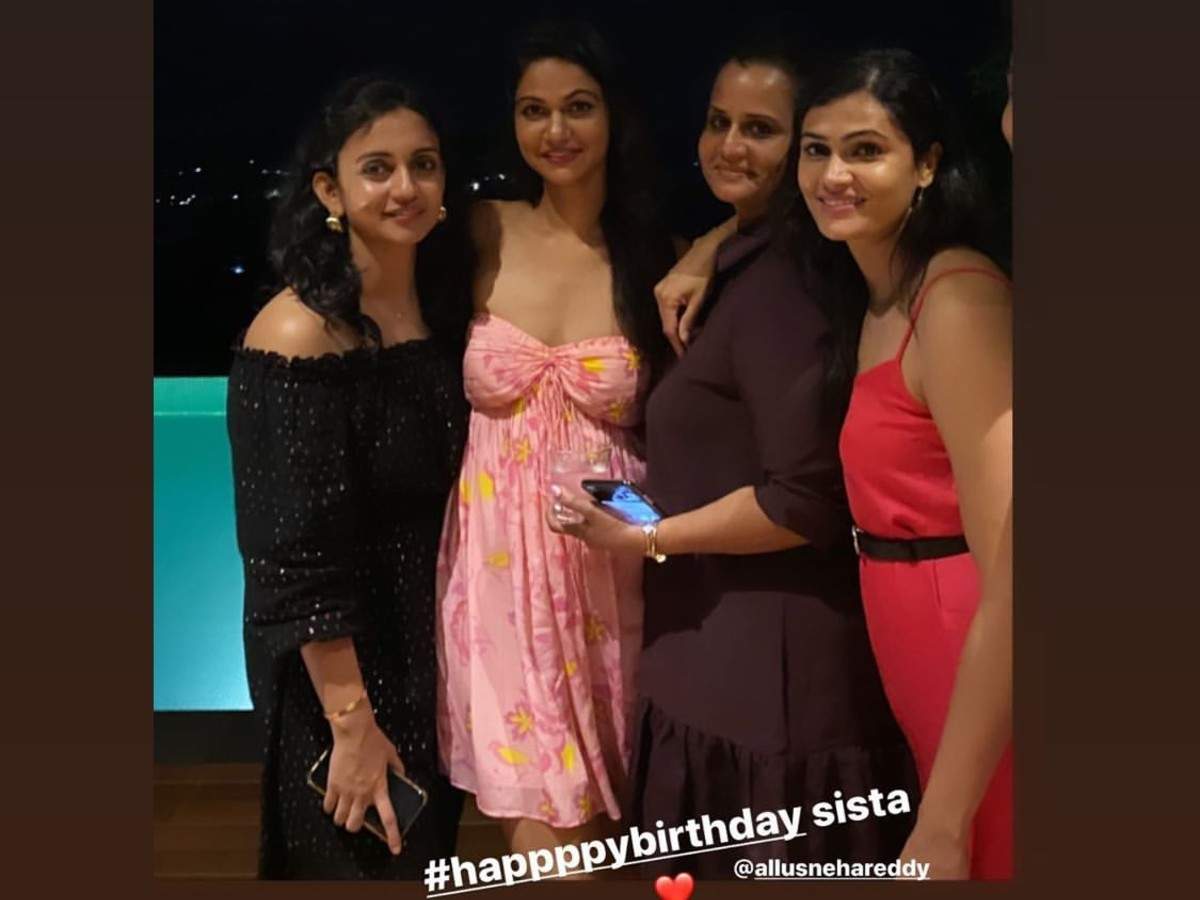 Sneha Reddy's birthday celebrations with hubby Allu Arjun and her girl gang | Telugu Movie News - Times of India