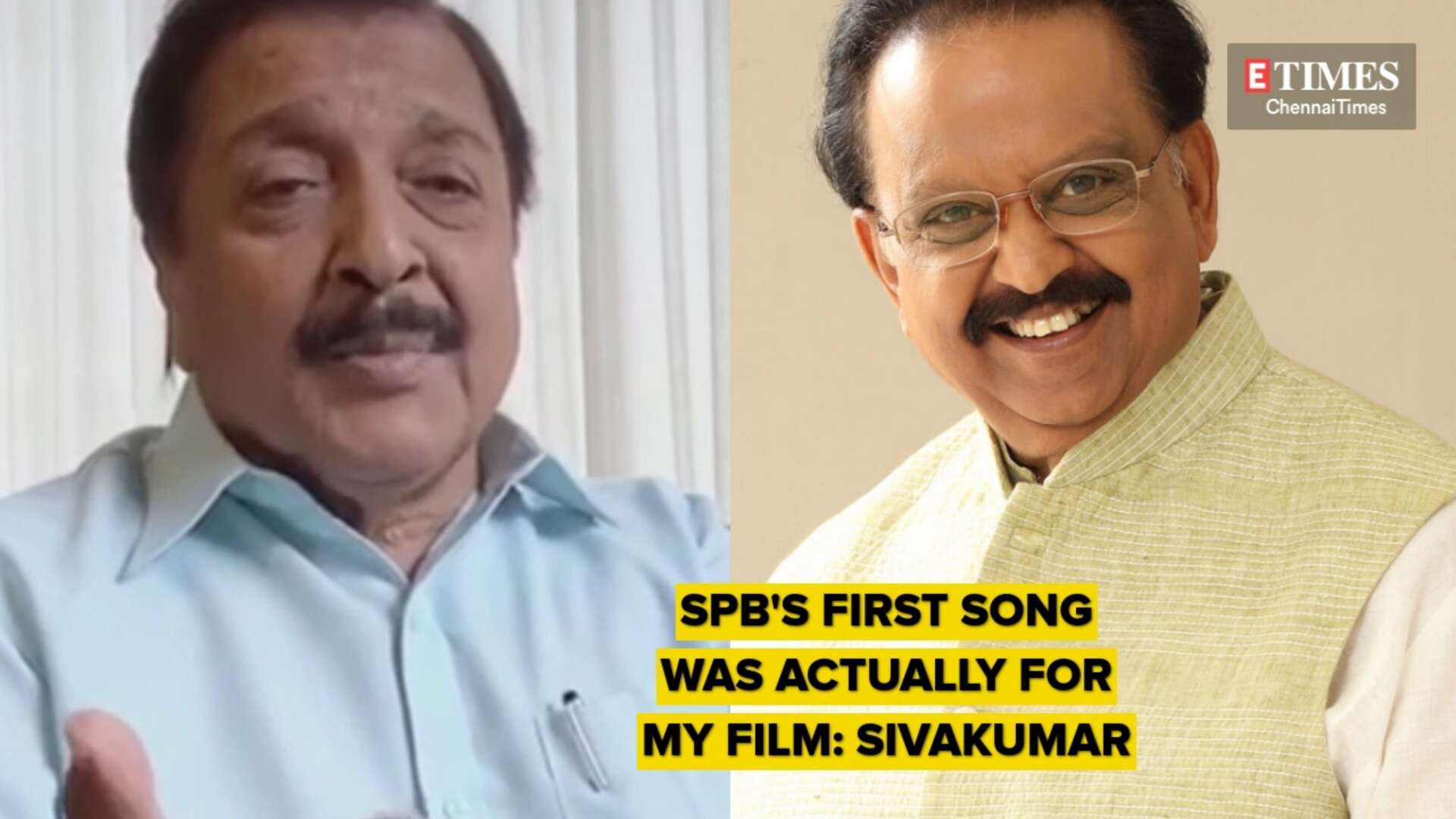 Sivakumar talks about his association with SPB