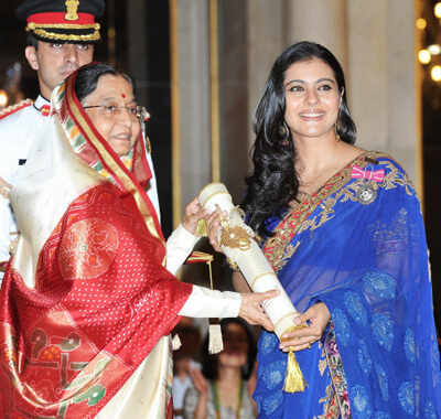 Kajol, Irrfan receive Padma Shri