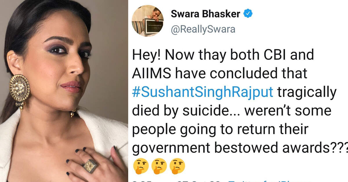 From Taapsee Paanu, Vikram Bhatt to Swara Bhaskar B&rsquo;wood celebrities react to Rhea Chakraborty&rsquo;s bail