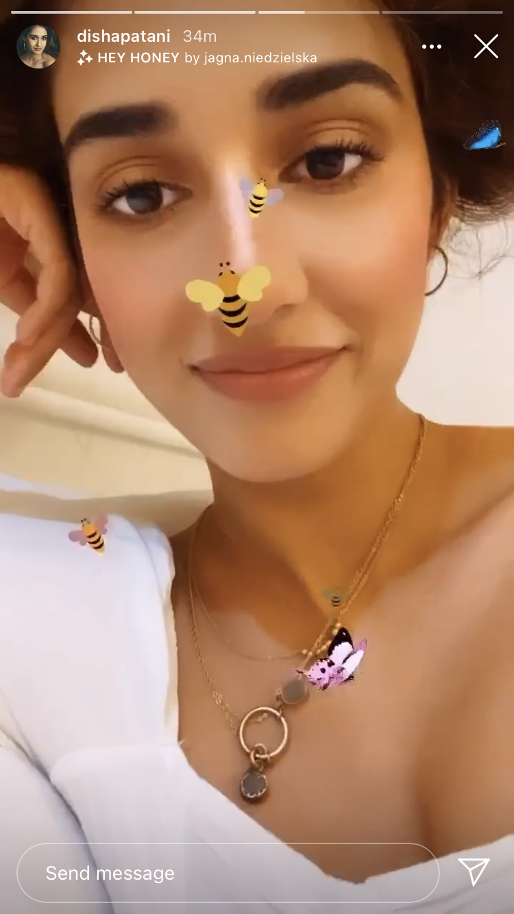 Disha Patani Experiments With Fun Instagram Filters Also