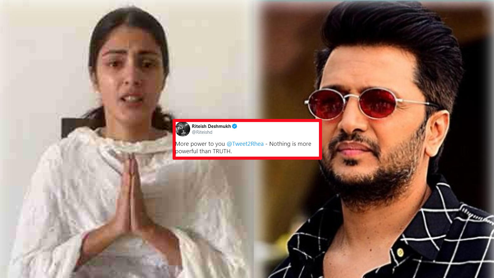 Riteish Deshmukh Extends Support To Rhea Chakraborty As She Files ...