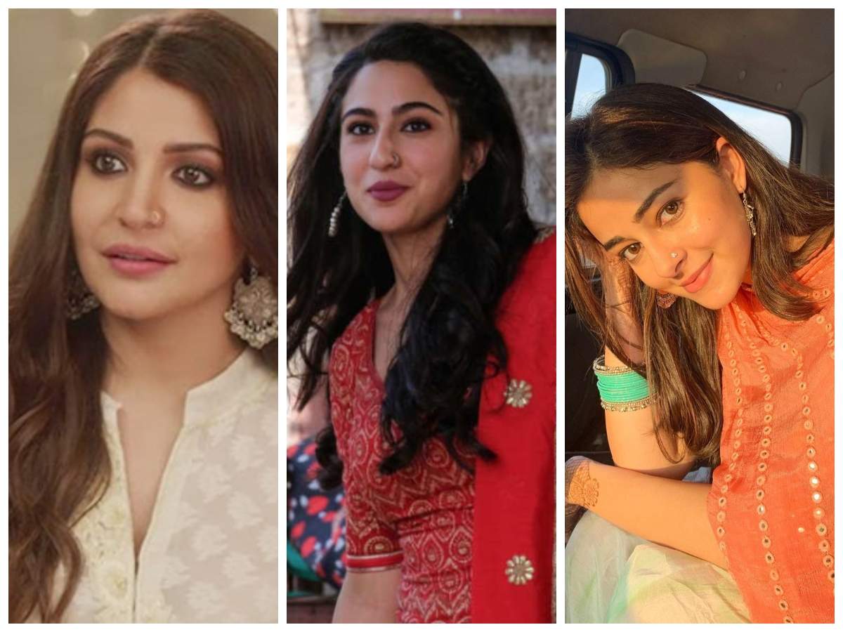 Anushka Sharma, Sara Ali Khan and Ananya Panday: B-town divas who looked  effortlessly beautiful in minimal nose pins | The Times of India