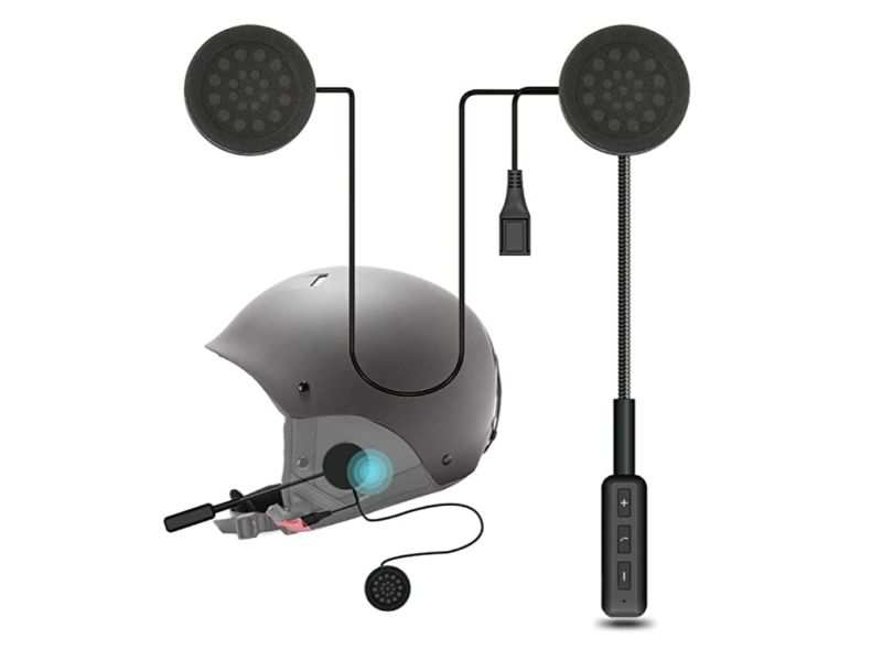 O fone de ouvido Bluetooth para motocicleta Skypearl com alto-falantes estéreo duplo está sendo vendido por Rs 1.400 com um desconto de 47%