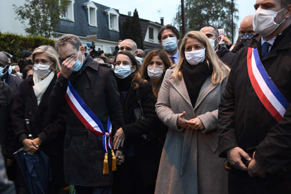 People Take Part In A Protest Against The Beheading Of History Teacher ...