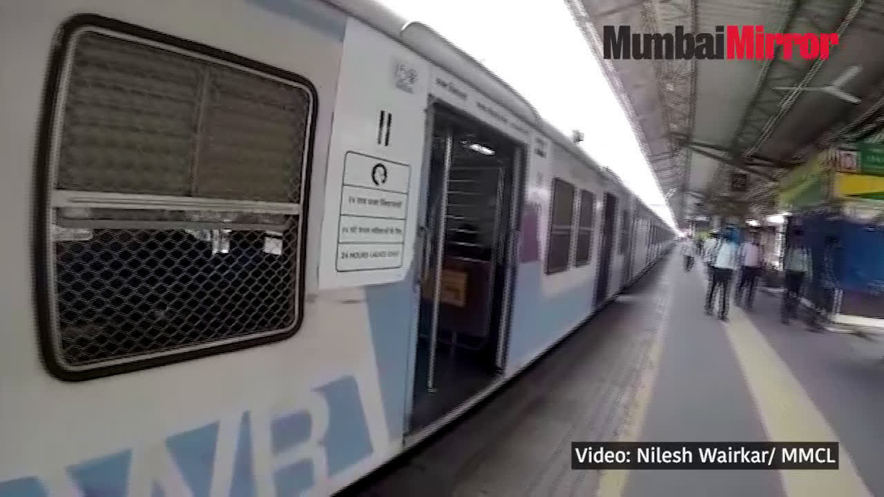 Women commuters take local Mumbai trains