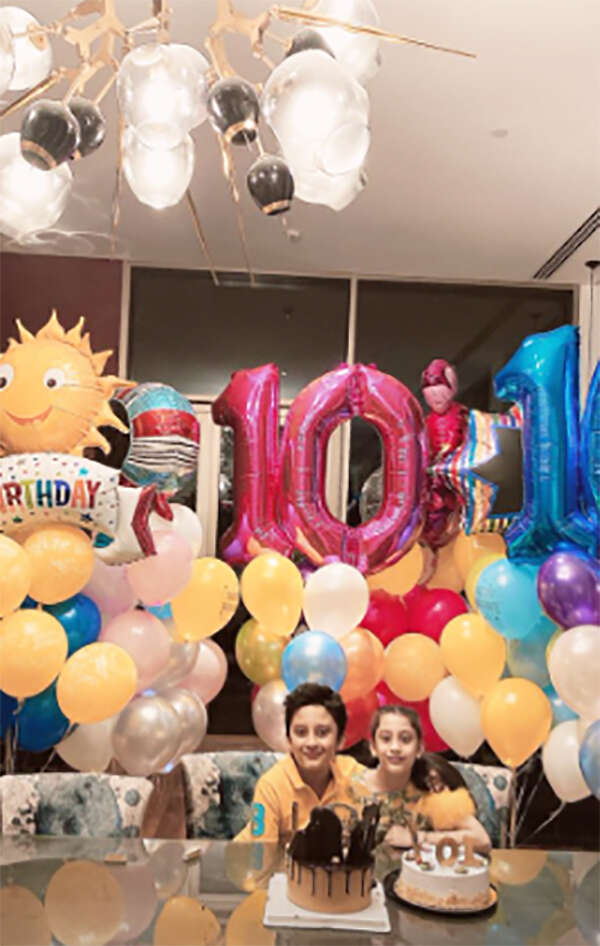 After beating cancer, Sanjay Dutt makes twins Shahraan & Iqra's birthday special