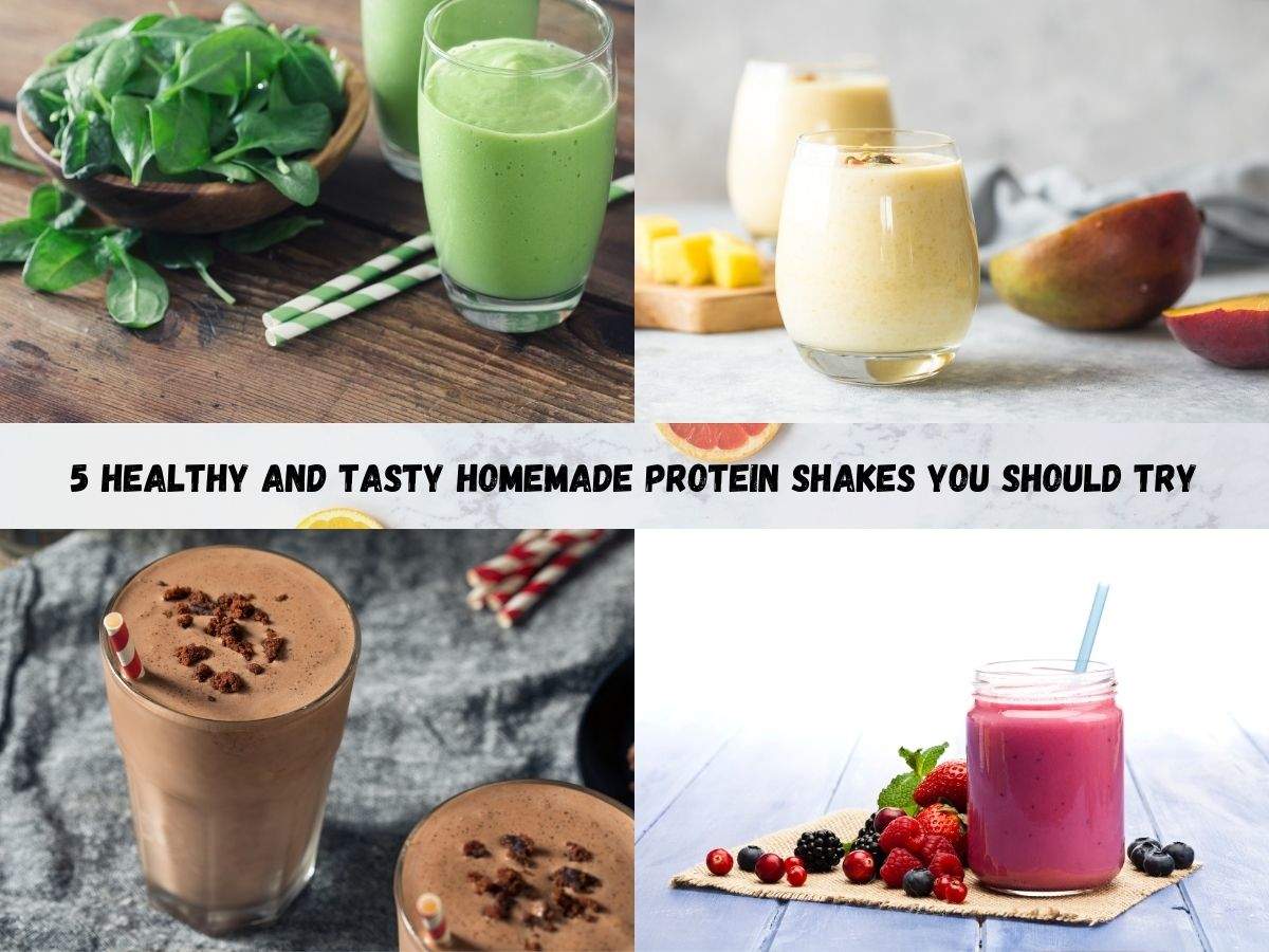 Homemade Protein Shakes: 5 healthy and tasty DIY homemade protein shakes |  Quick Protein Shake Recipe