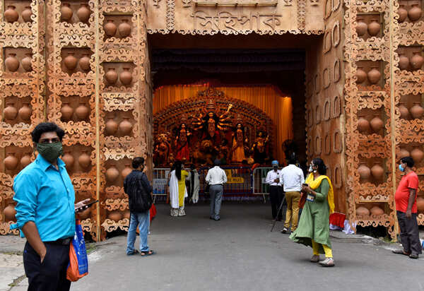 Durga Puja begins with COVID-19 safety protocols