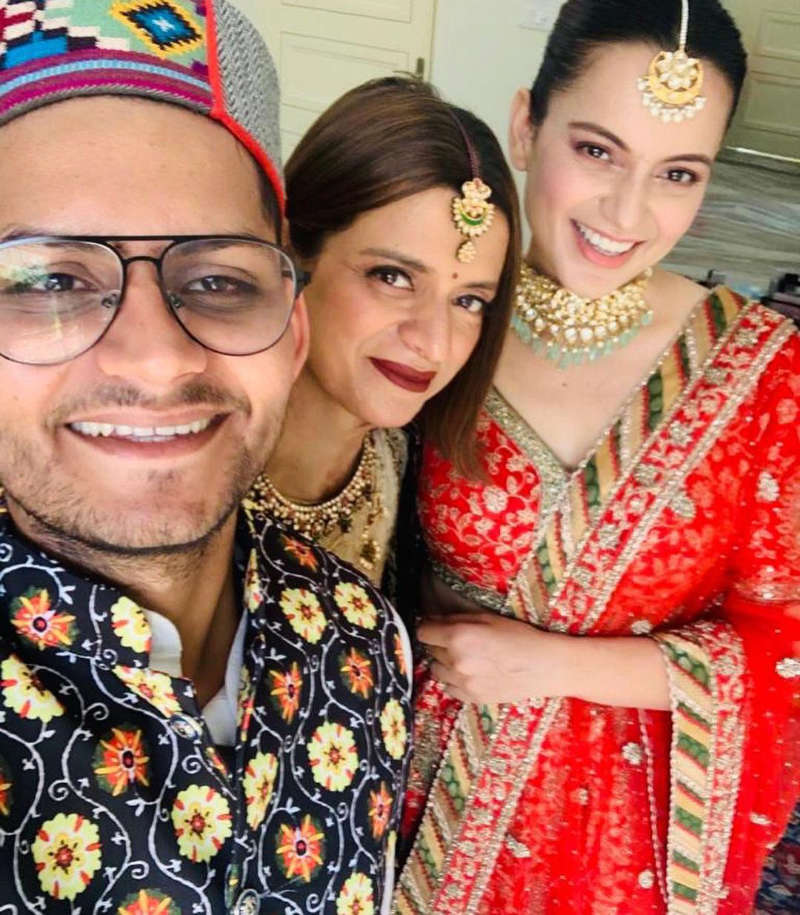 Inside pictures from Kangana Ranaut's brother's wedding celebrations