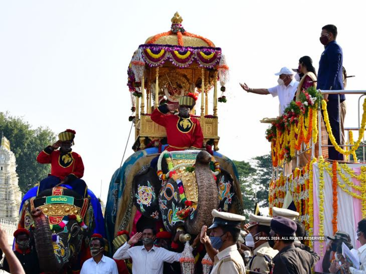 In Photos Mysuru observes subdued Dasara celebrations Bangalore Mirror