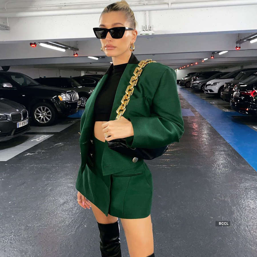 Hailey Bieber ups the glam quotient with her alluring pictures