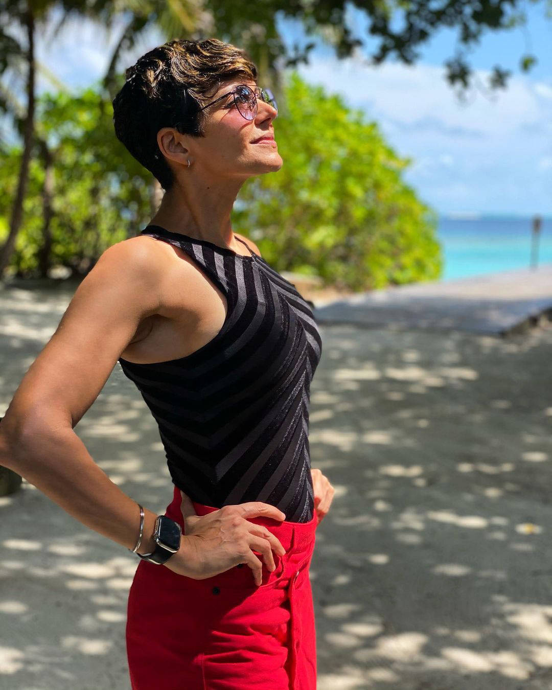 Mandira Bedi adopts a baby girl, shares candid photos