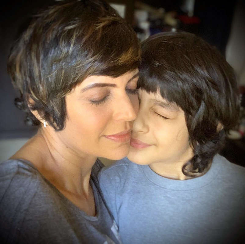 Mandira Bedi adopts a baby girl, shares candid photos