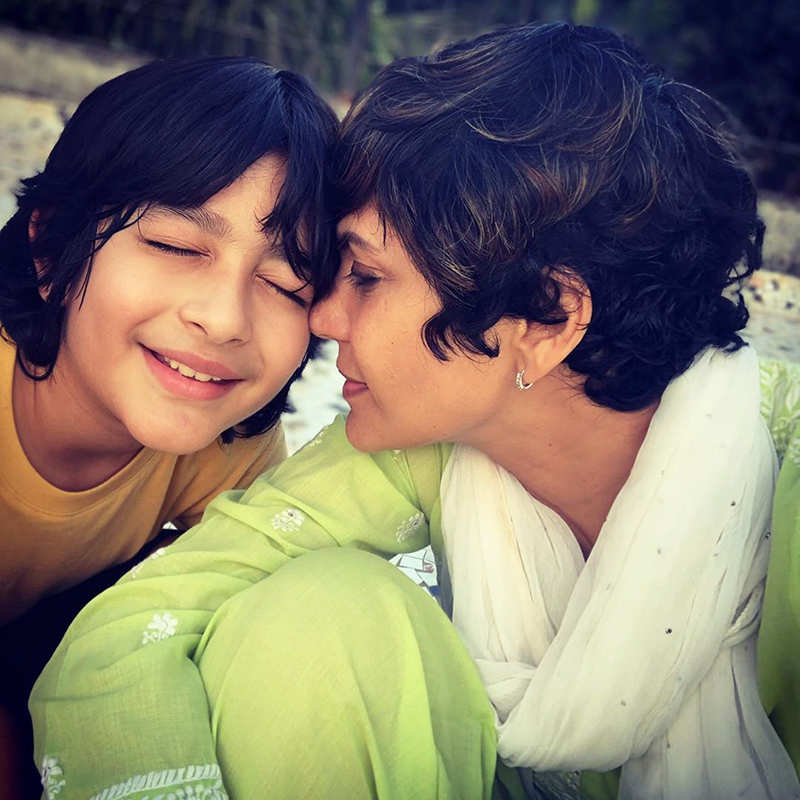 Mandira Bedi adopts a baby girl, shares candid photos