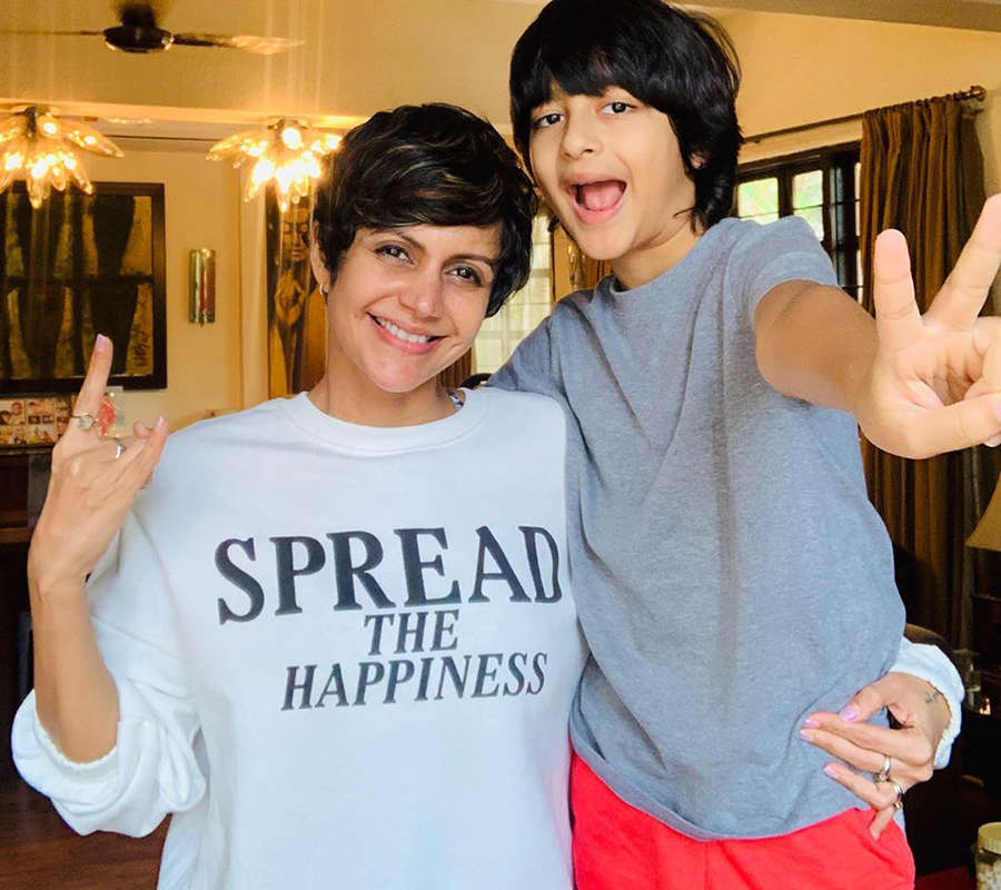 Mandira Bedi adopts a baby girl, shares candid photos