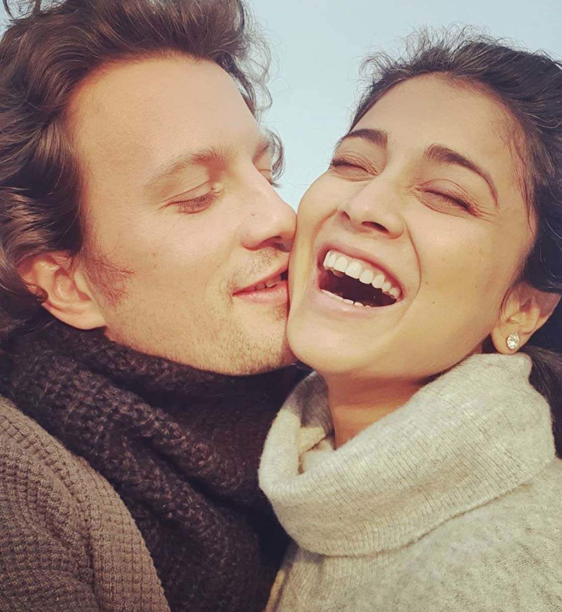 South beauty Shriya Saran shares adorable selfies with husband Andrei Koscheev "just like that"