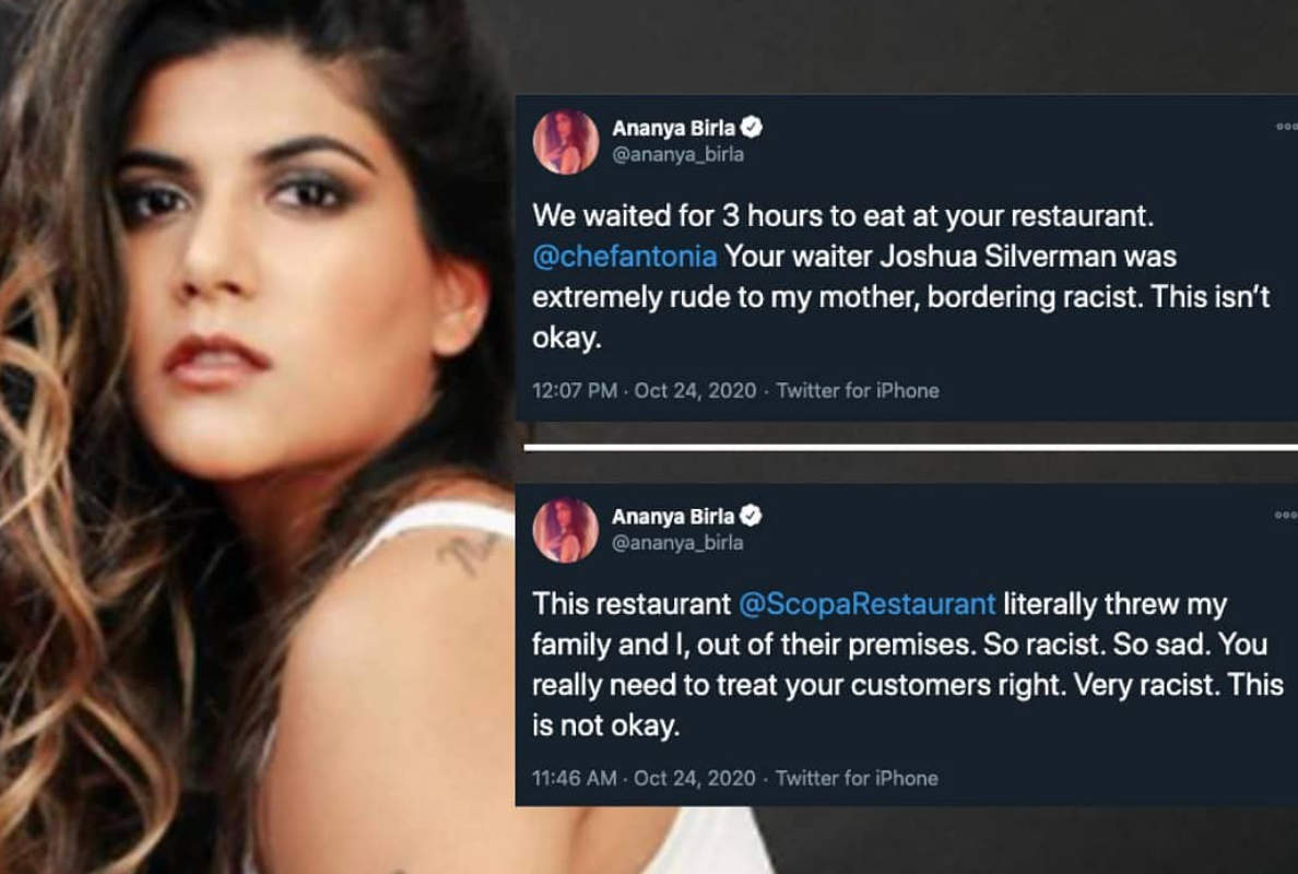 Ananya Birla alleges 'racist' US eatery threw her and family out; restaurant denies
