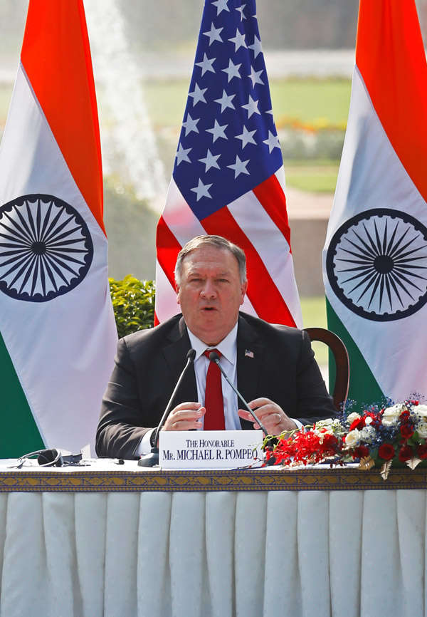 US Secretary Mike Pompeo visits India