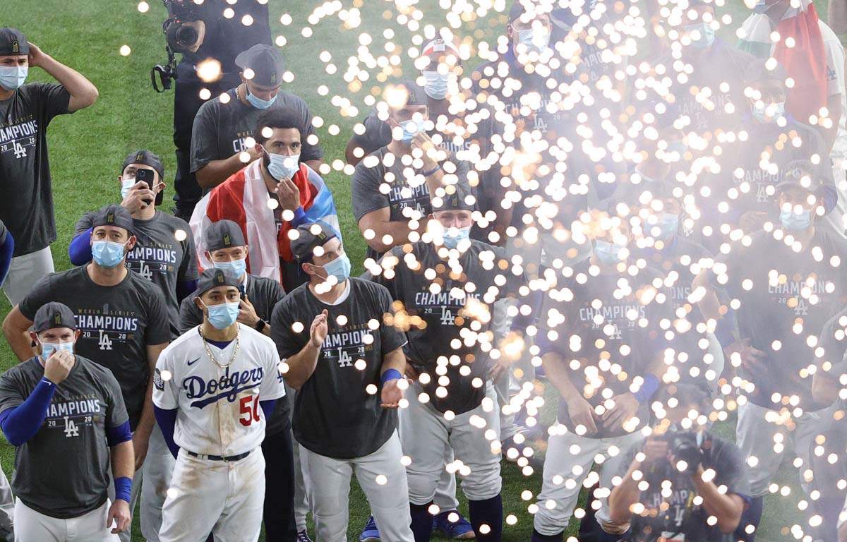 Fireworks Light Up The Night Sky In LA After Dodgers Win World Series ...