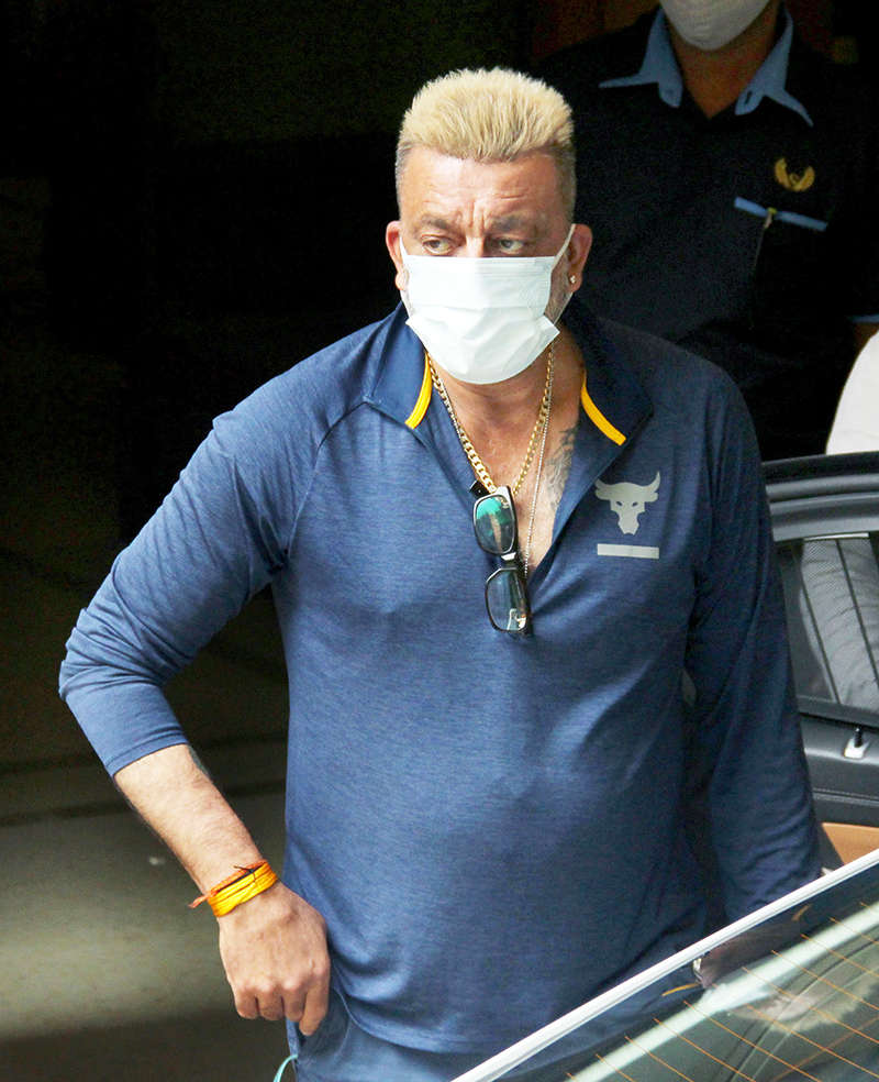 Sanjay Dutt flaunts his platinum blonde hairdo in these new pictures