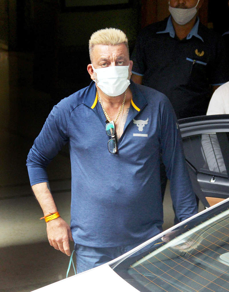 Sanjay Dutt flaunts his platinum blonde hairdo in these new pictures
