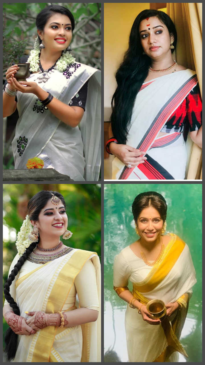 Onam Celebration: Celebs look gorgeous in Kasavu Saree -  Photos,Images,Gallery - 28377