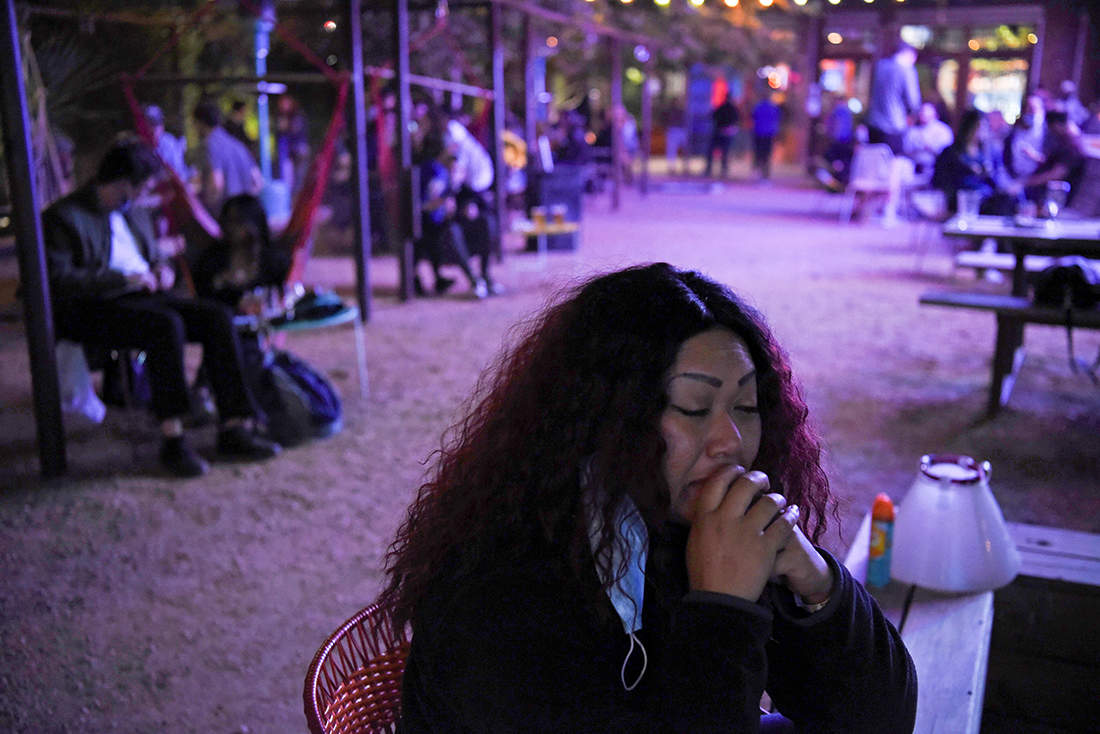 Viral pictures of nail-biting scenes from election results in the United States