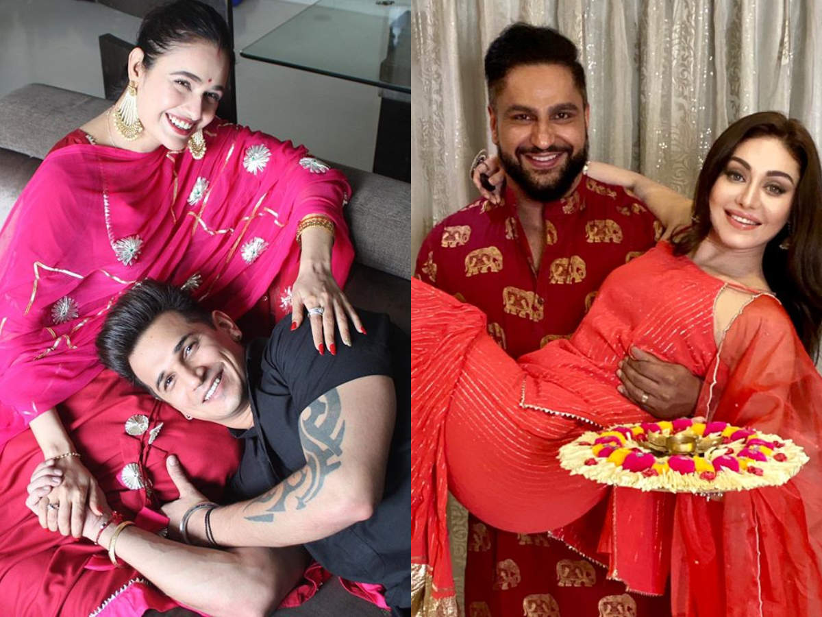 Karwa Chauth 2020: Prince Narula-Yuvika Chaudhary to Shefali Jariwala-Parag  Tyagi; TV couples' loved-up pictures in stunning outfits | The Times of  India
